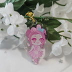 Nana & Hachi x Kuromi & Melody Keychain