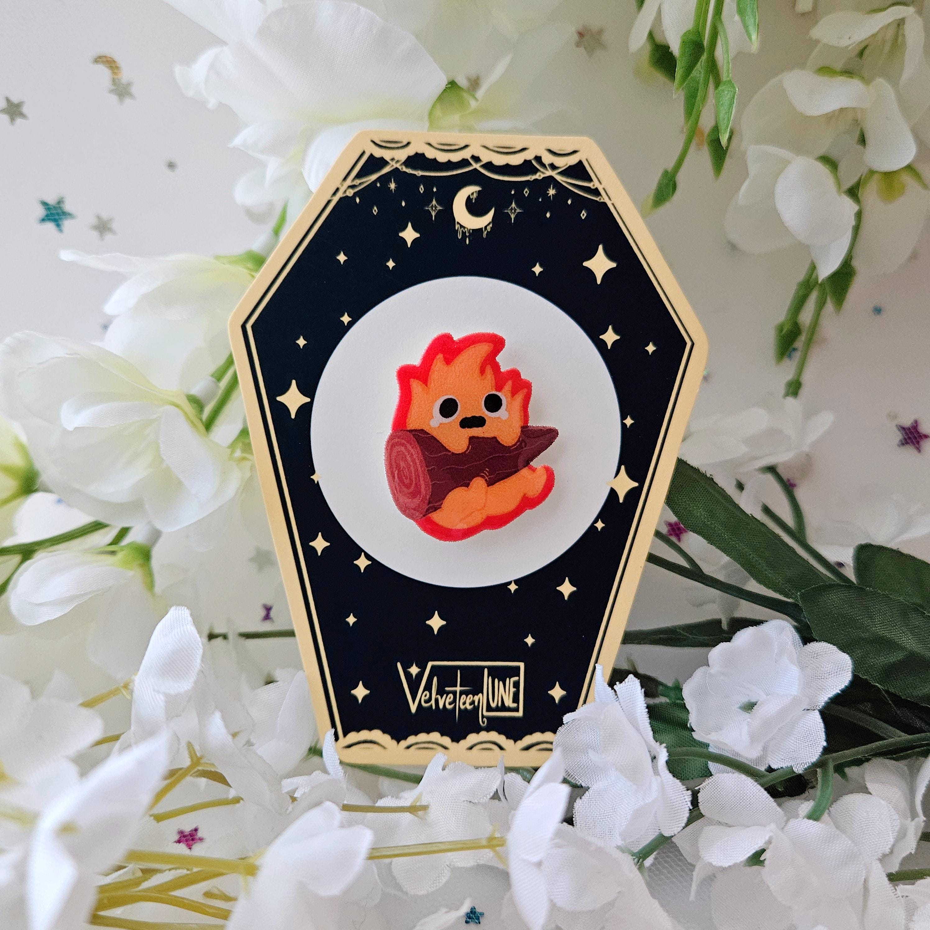 Teary Fire Demon Pin