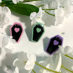 Coffin Heart Mini Pins