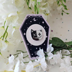 Two Faced Rag Cat Pin