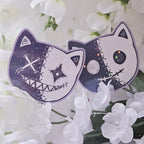 Two Faced Rag Cat Sticker Set