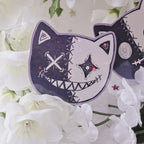 Two Faced Rag Cat Sticker Set