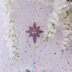 Red Seeing Stars Suncatcher