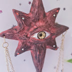 Red Seeing Stars Suncatcher