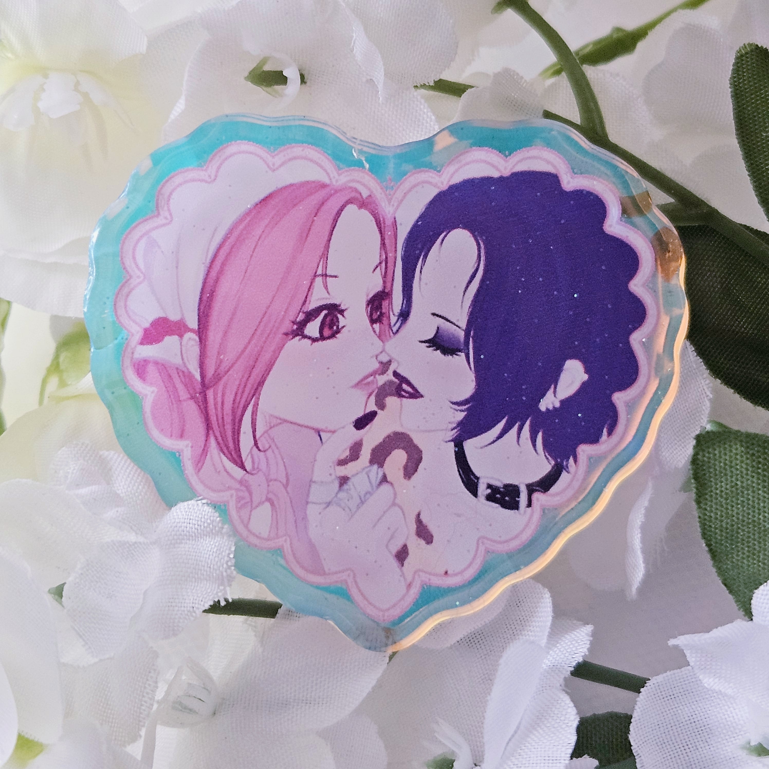 Nana & Hachi Heart Pin