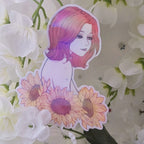 Hachi Nana Komatsu Sunflower Sticker