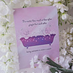 Nana & Hachi Bath Quote Print
