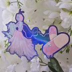 TV Glitch Girl Sticker