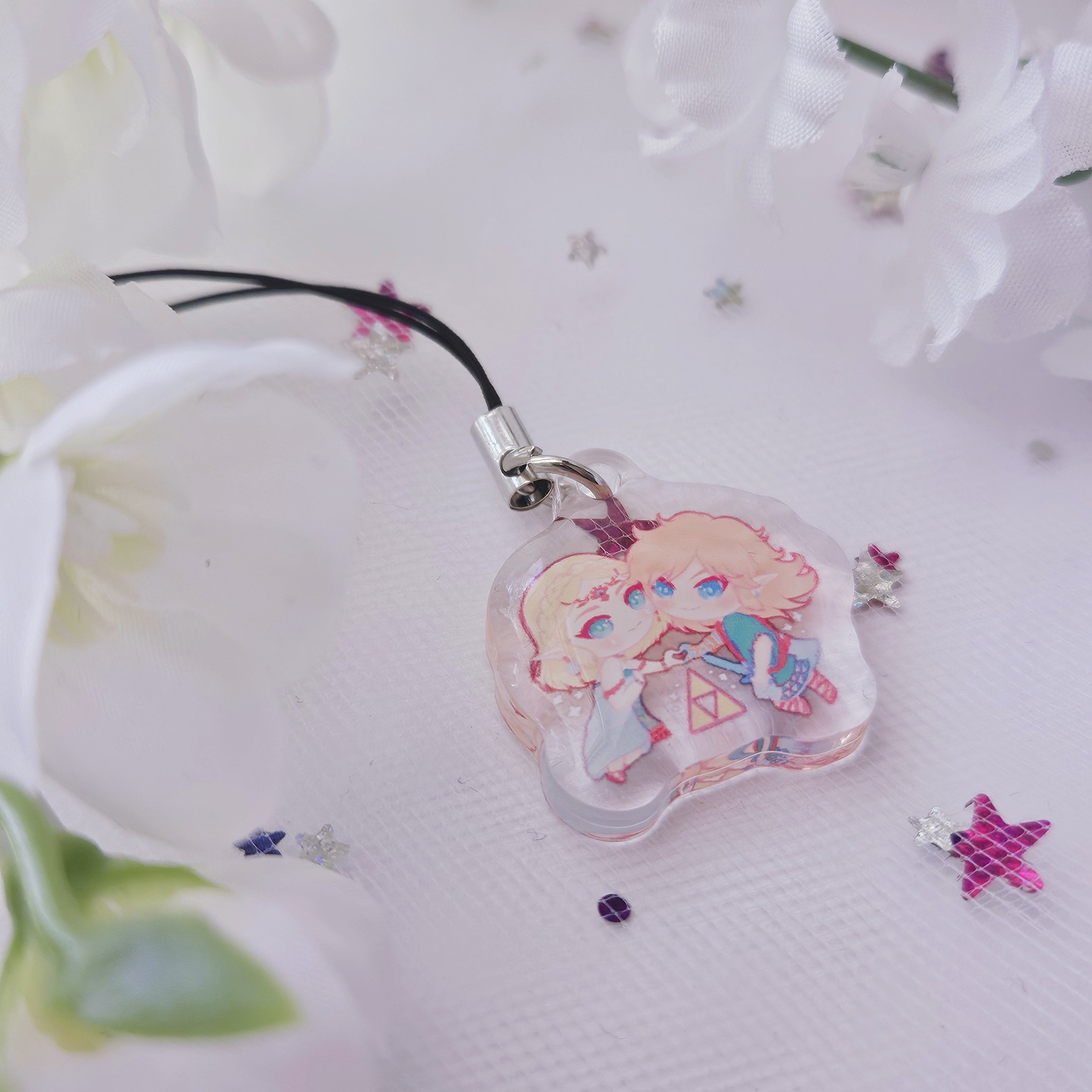 Link & Zelda TOTK Mini Phone Strap
