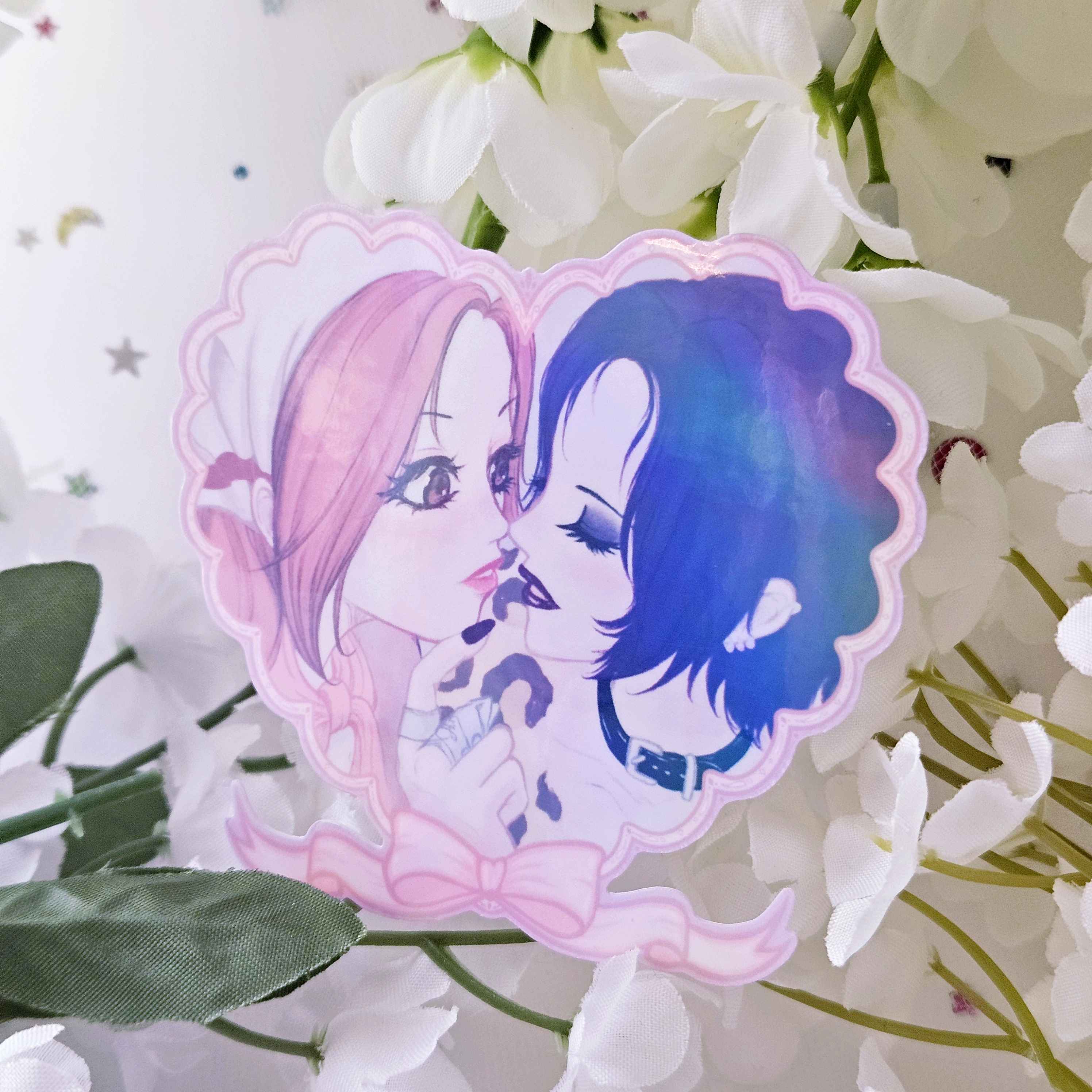 Nana & Hachi Heart Sticker