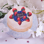 Black Stones Hachi Cake Sticker