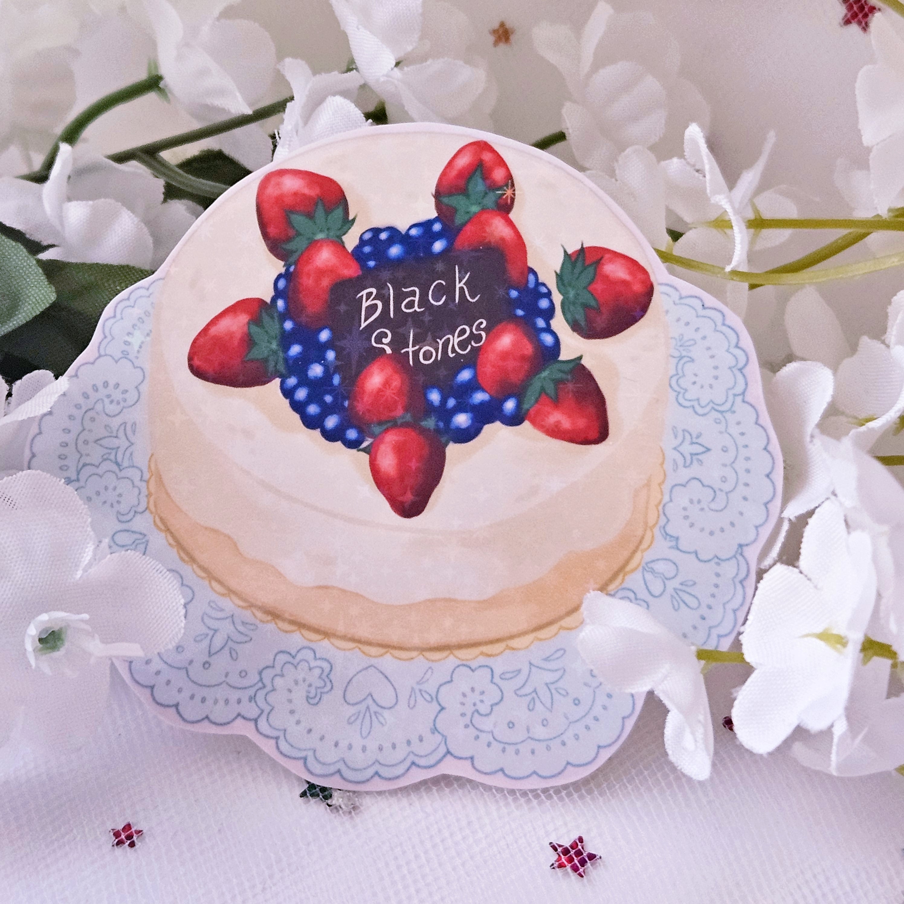 Black Stones Hachi Cake Sticker