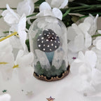 Blue Myconid Mushroom Crystal Creature