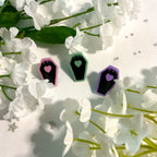 Coffin Heart Mini Pins
