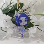 Nana & Hachi x Kuromi & Melody Keychain
