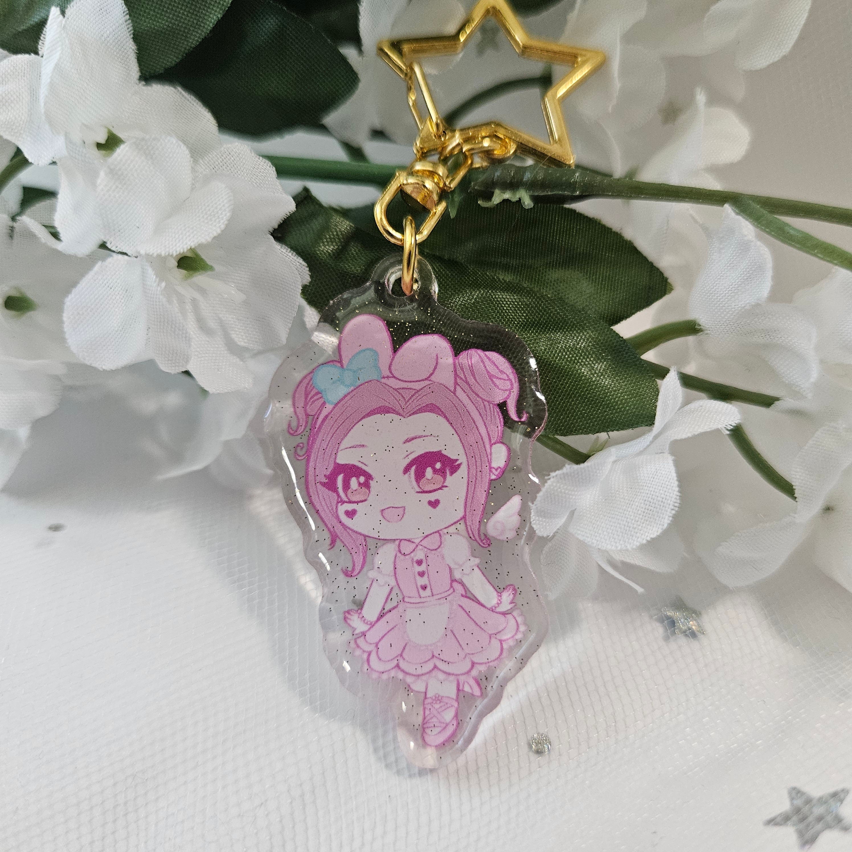 Nana & Hachi x Kuromi & Melody Keychain