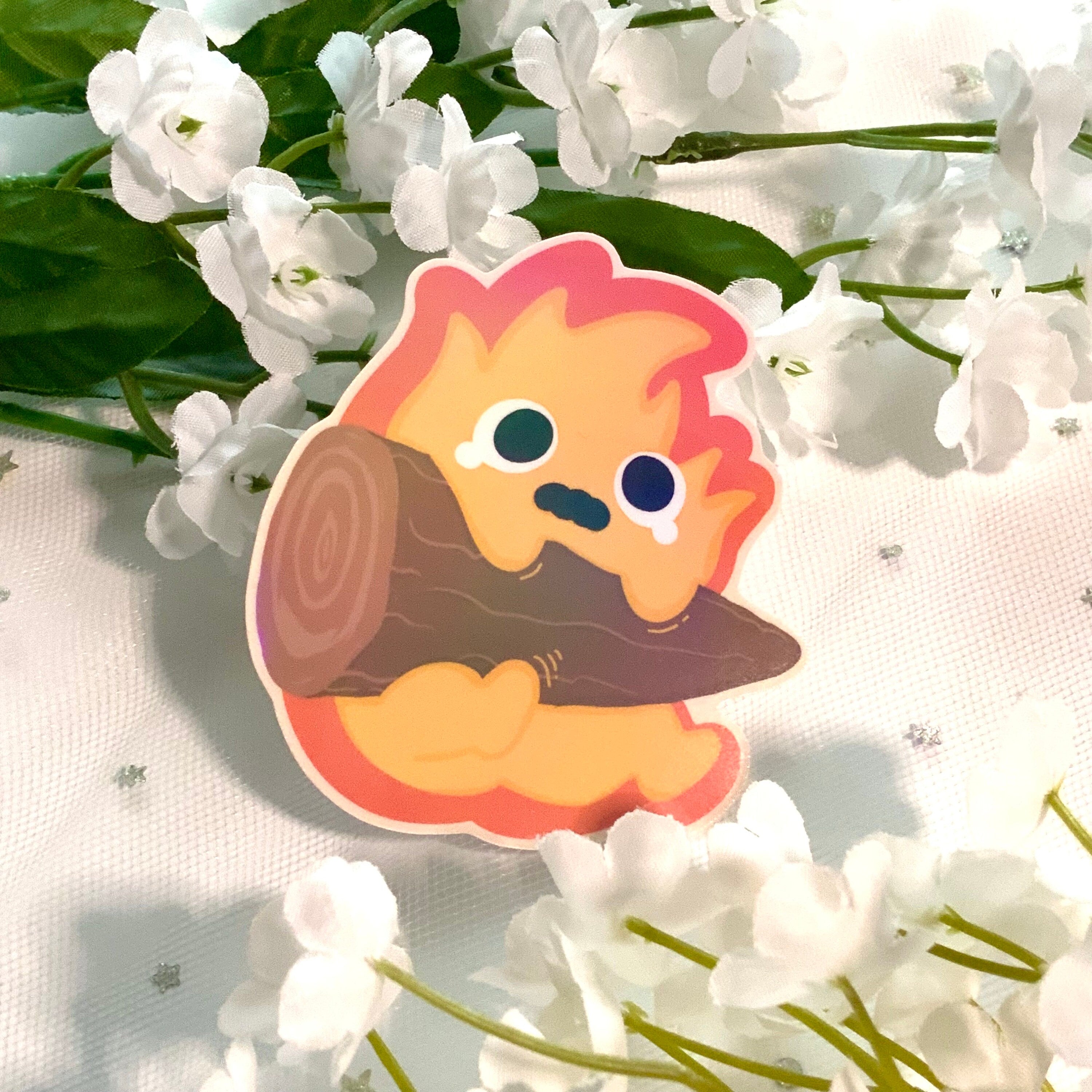 Teary Fire Demon Sticker