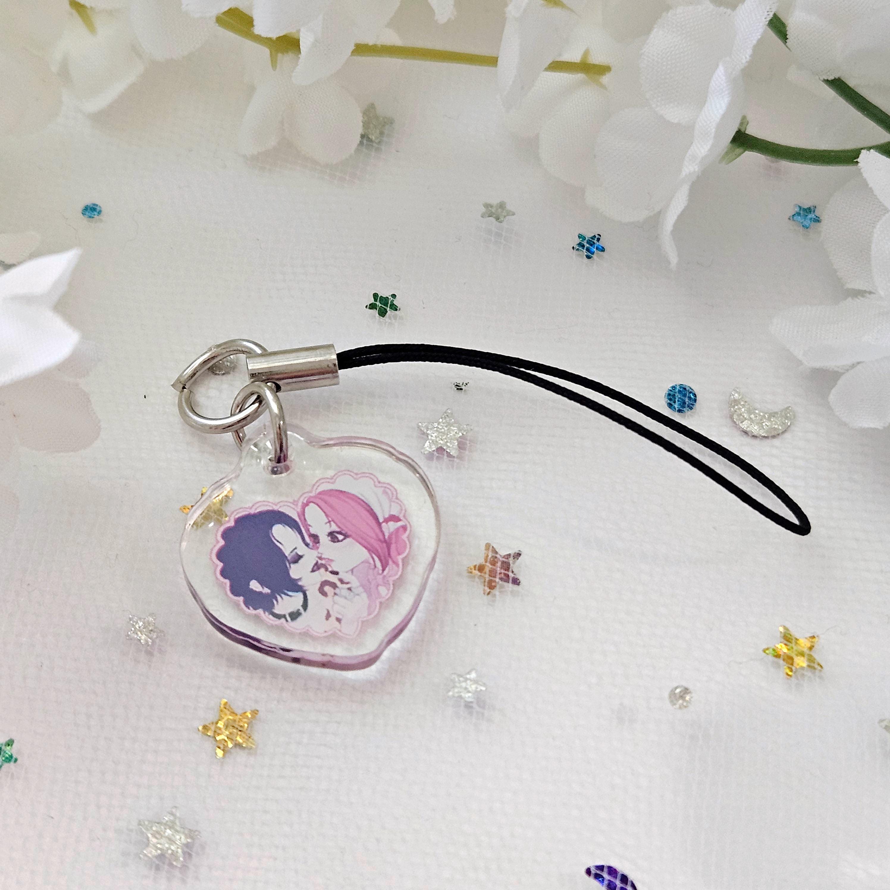 Nana & Hachi Heart Phone Strap