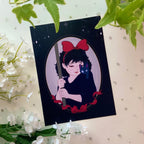Little Witch & Black Cat Print