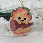 Teary Fire Demon Keychain
