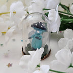 Blue Myconid Mushroom Crystal Creature