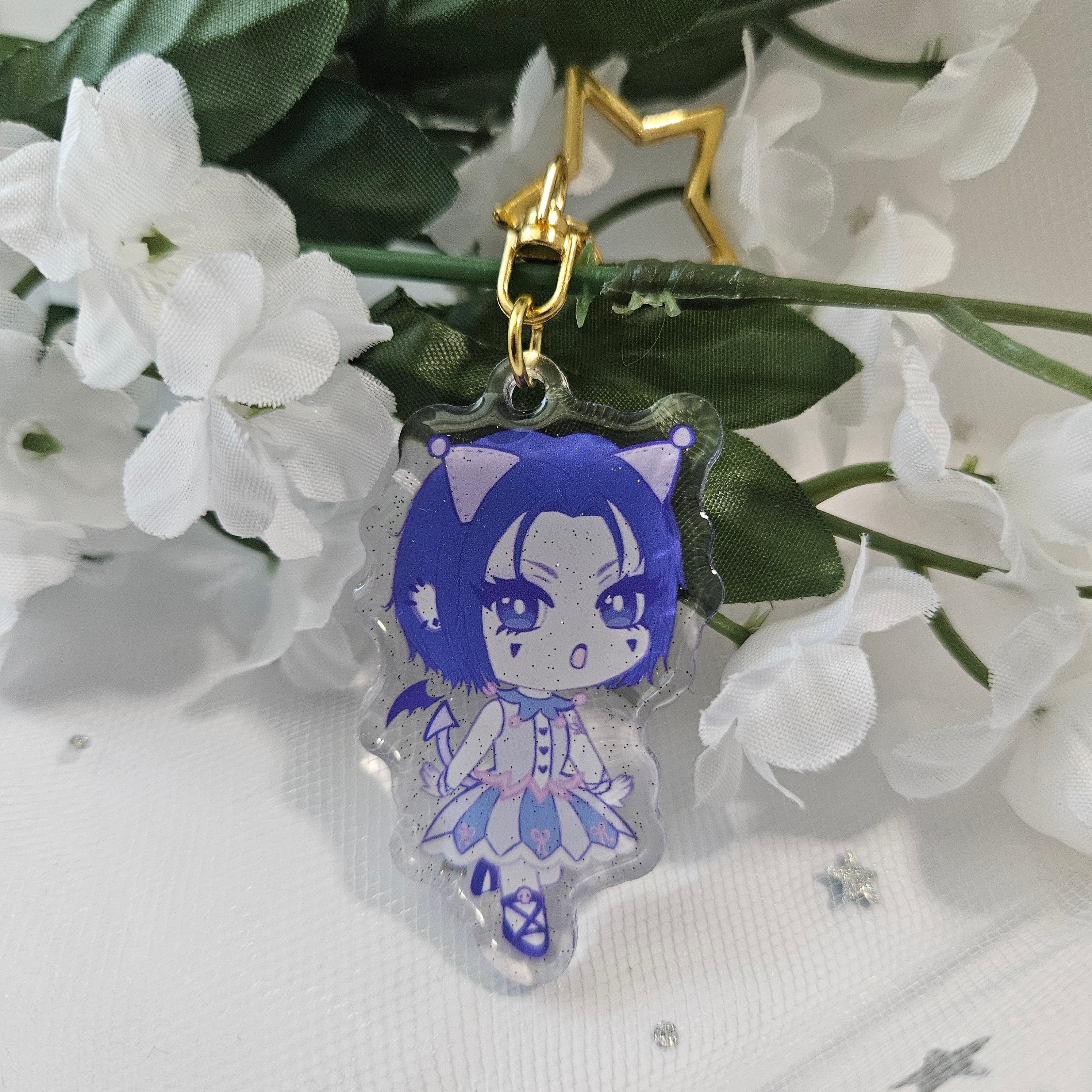 Nana & Hachi x Kuromi & Melody Keychain