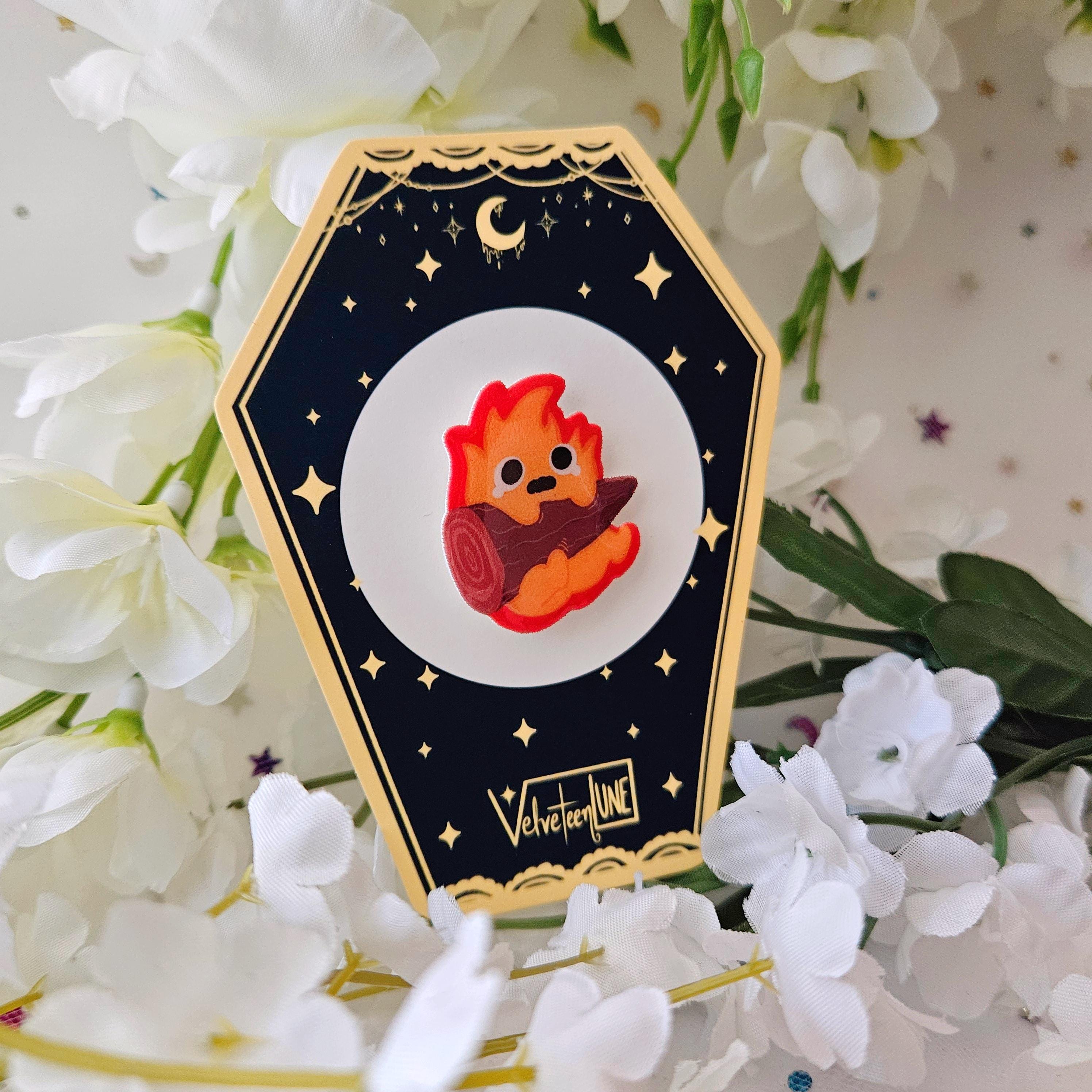 Teary Fire Demon Pin