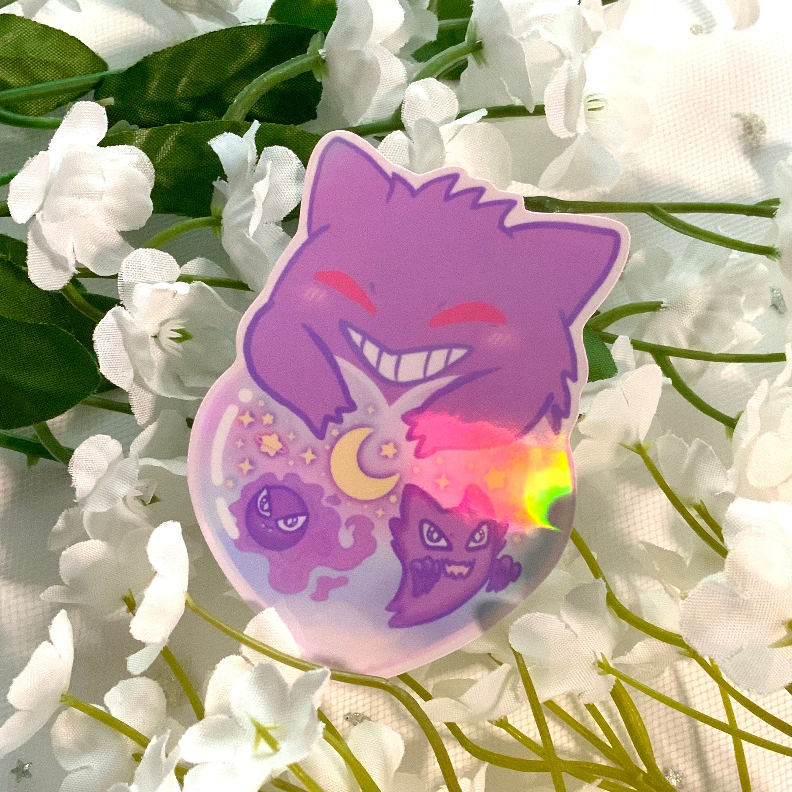 Poison Ghost Type Evolution Heart Sticker