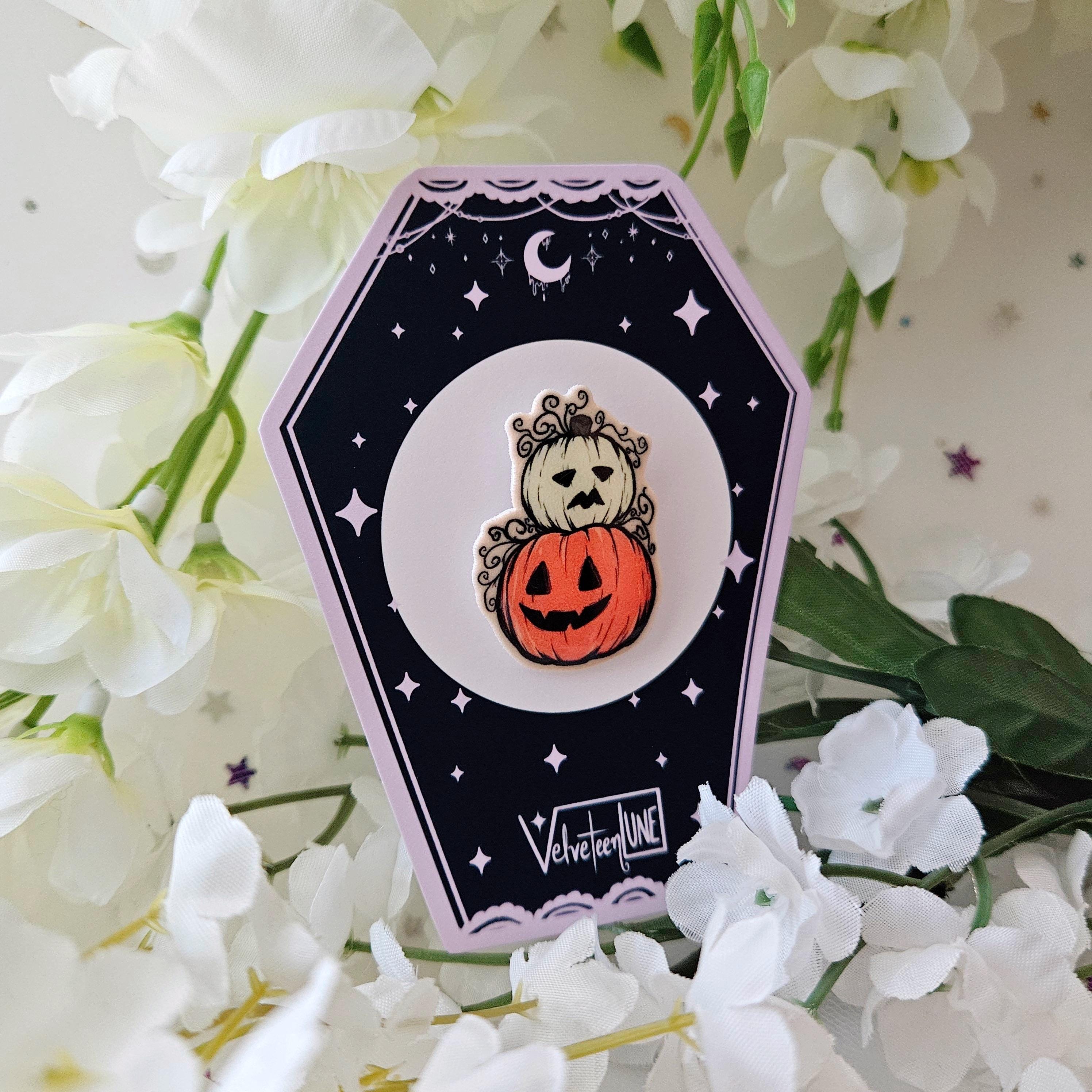 Mixed Emotions Pumpkin Stack Pin