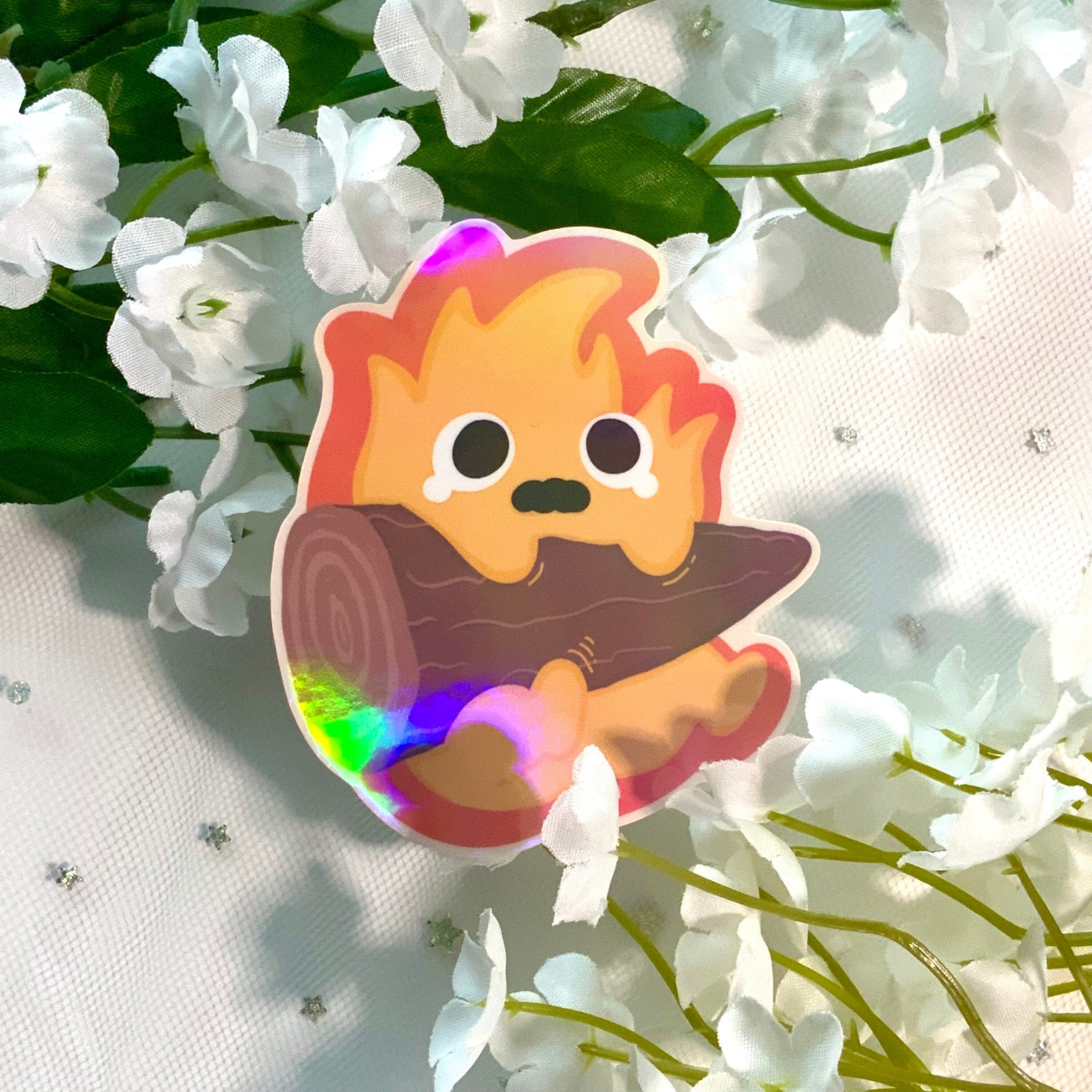 Teary Fire Demon Sticker