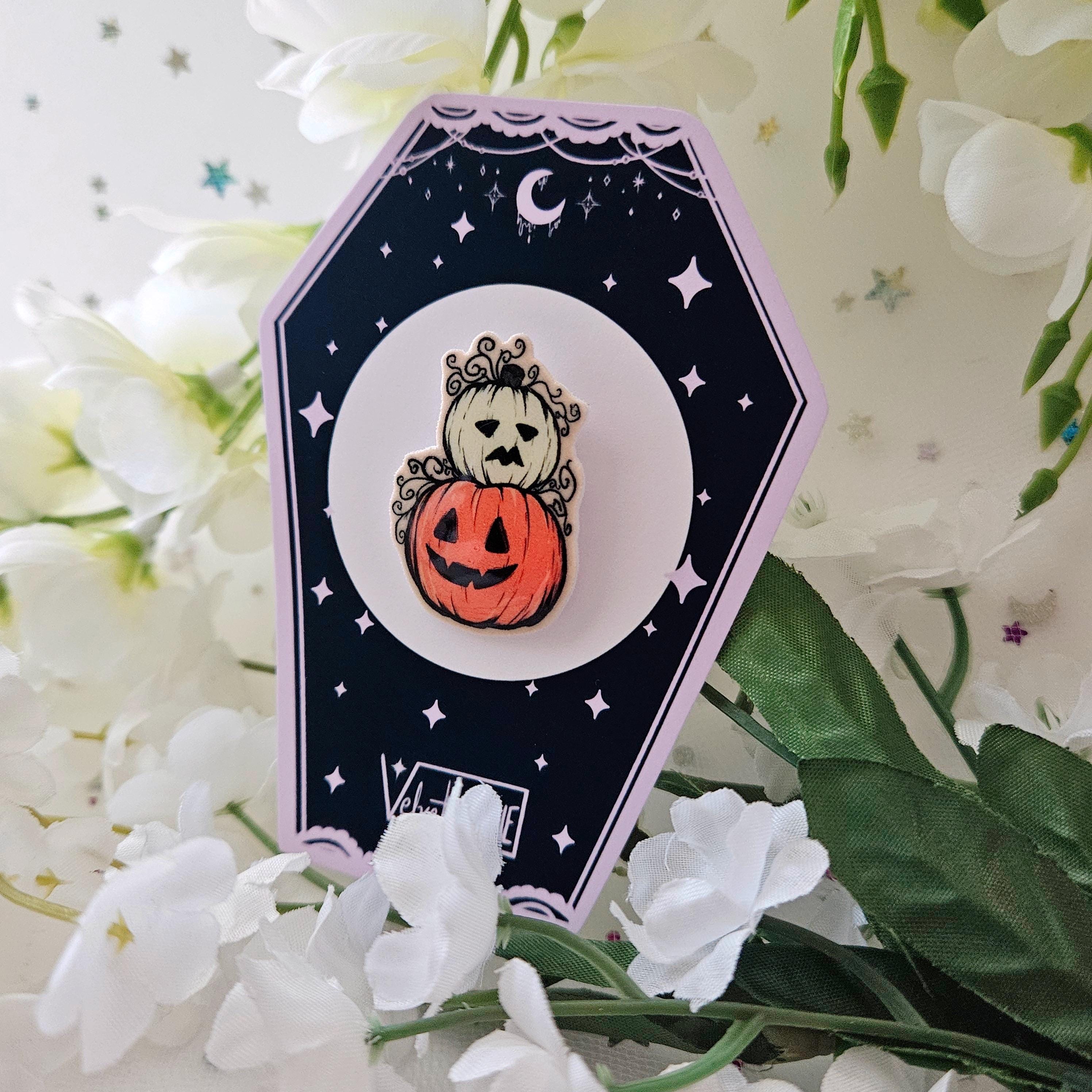 Mixed Emotions Pumpkin Stack Pin