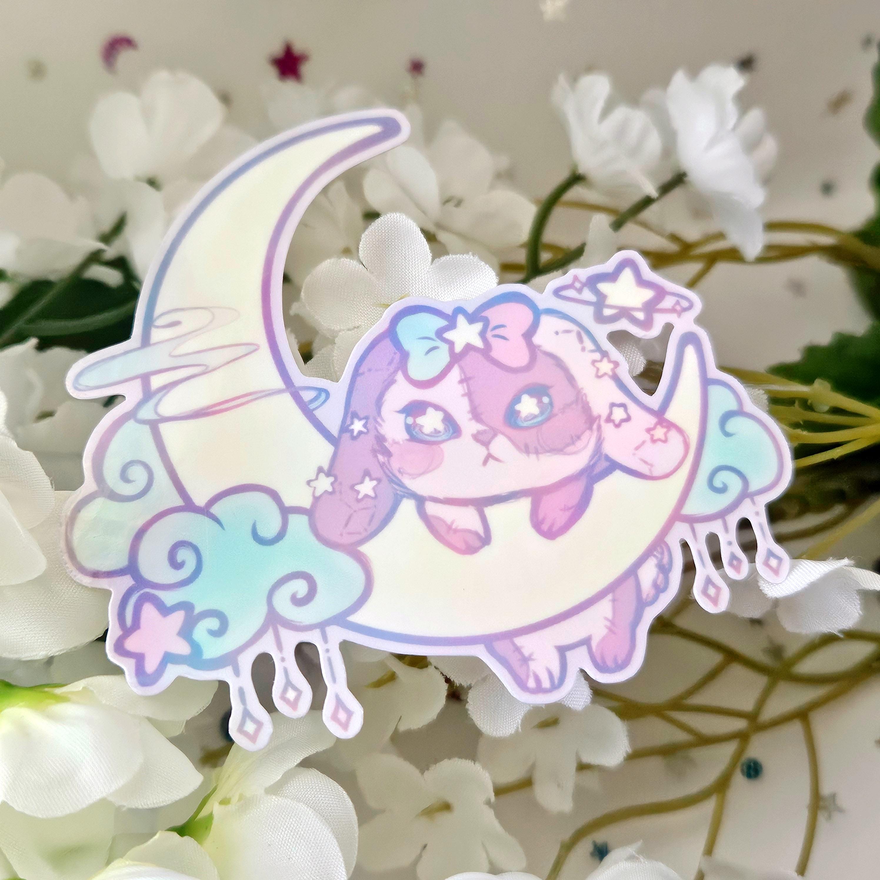 Melancholic Moon Bunny Sticker