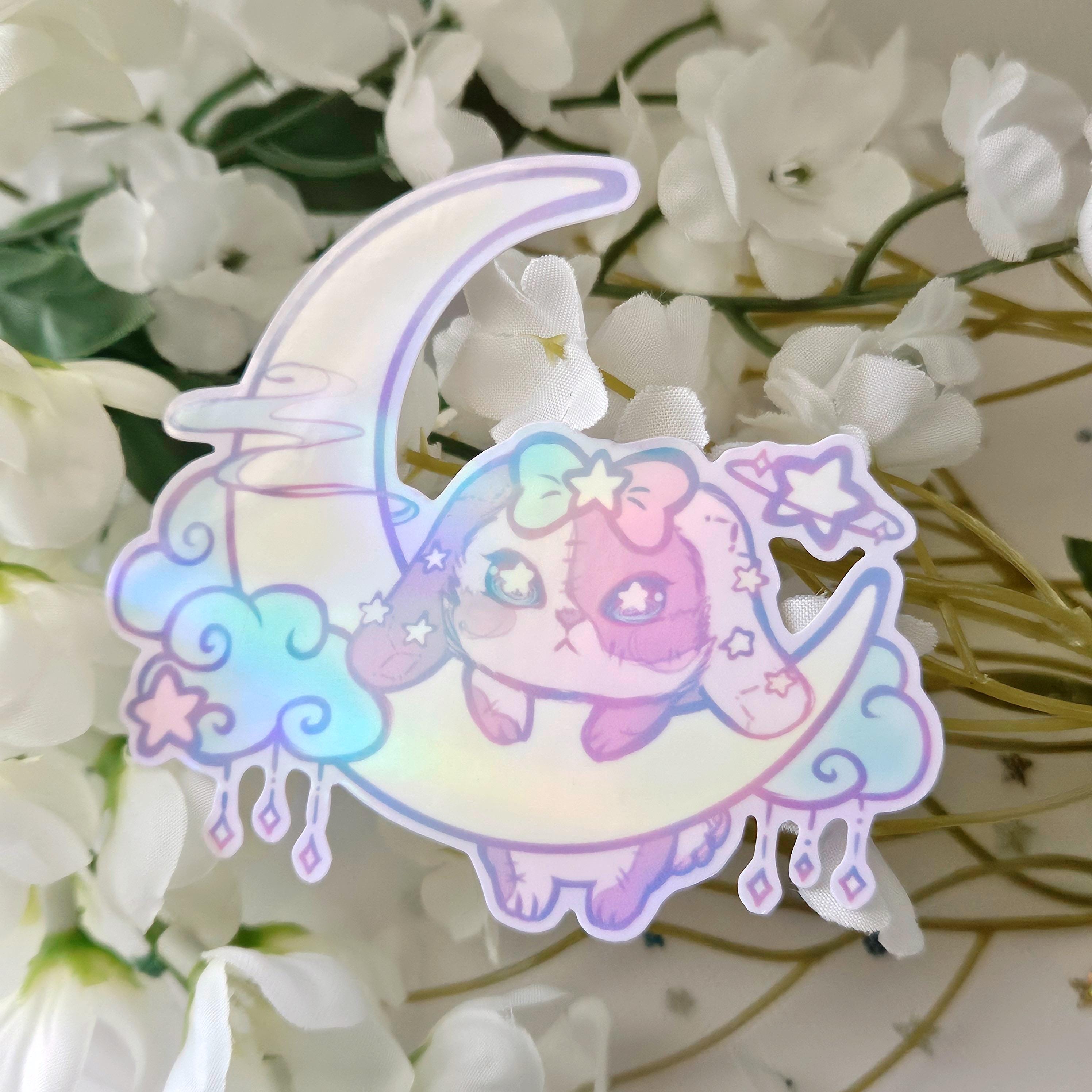 Melancholic Moon Bunny Sticker