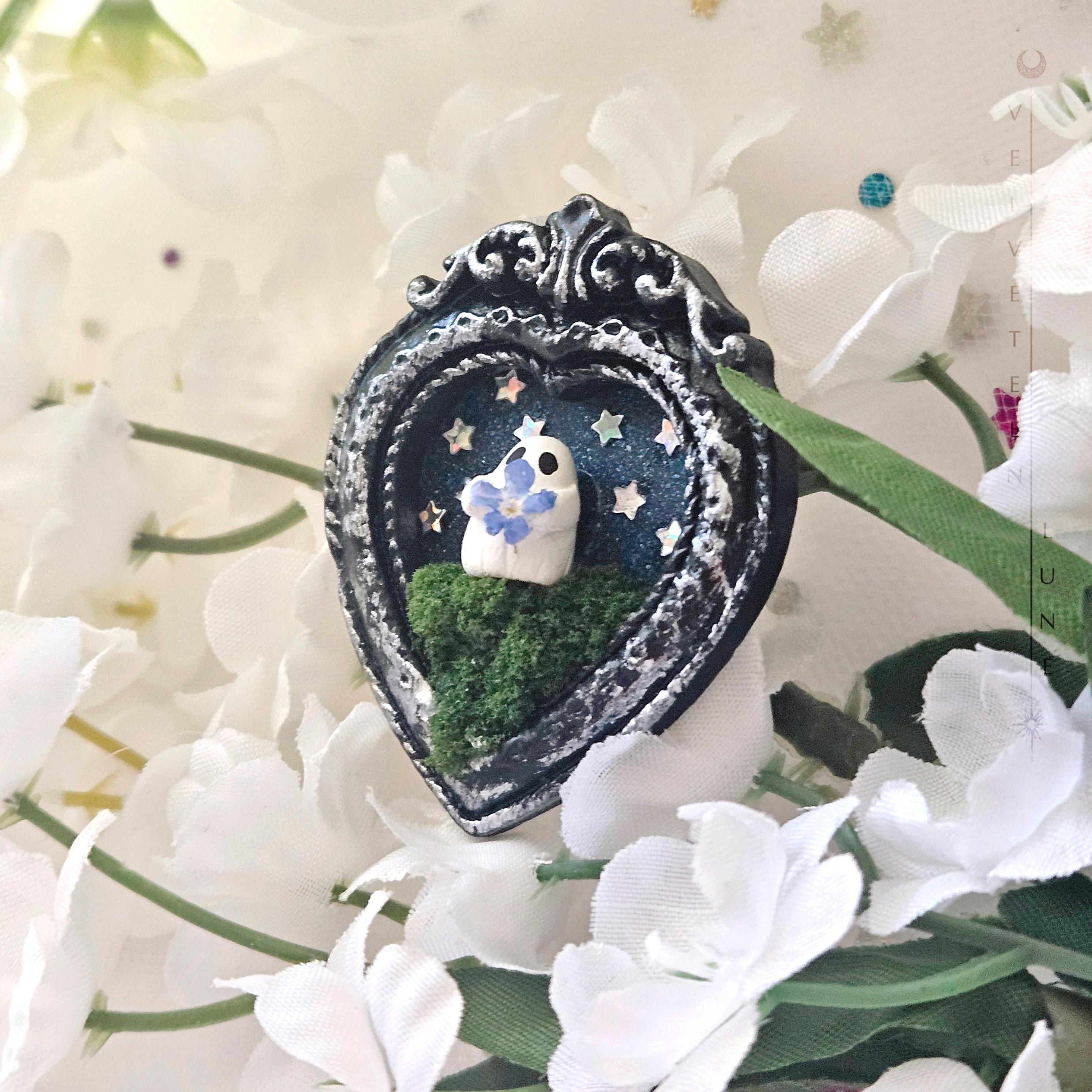 Forget Me Not Flower Ghost Mini Starry Magnet Frame