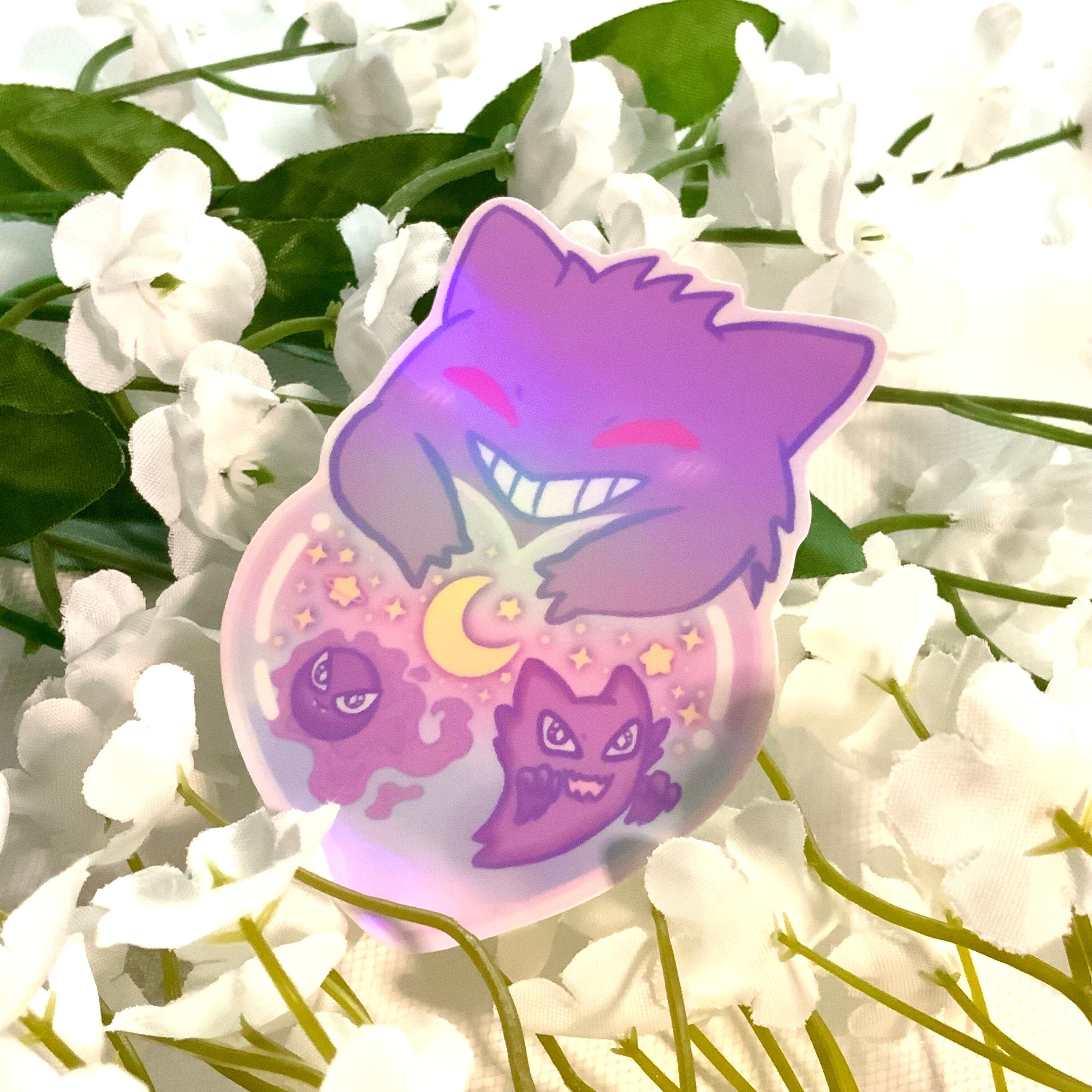 Poison Ghost Type Evolution Heart Sticker