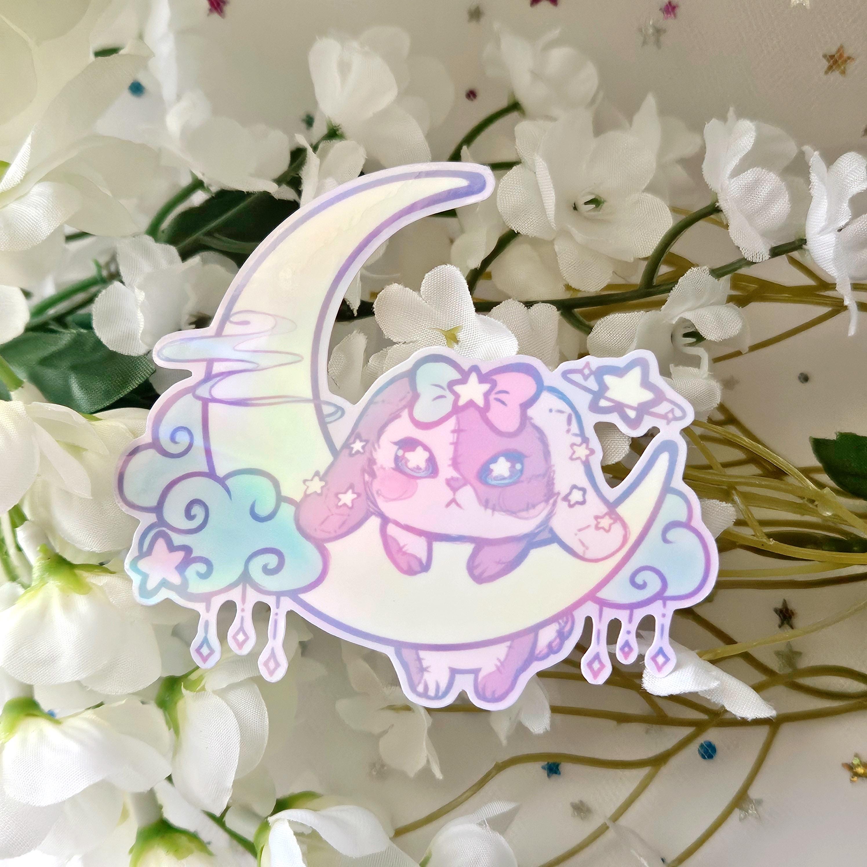 Melancholic Moon Bunny Sticker