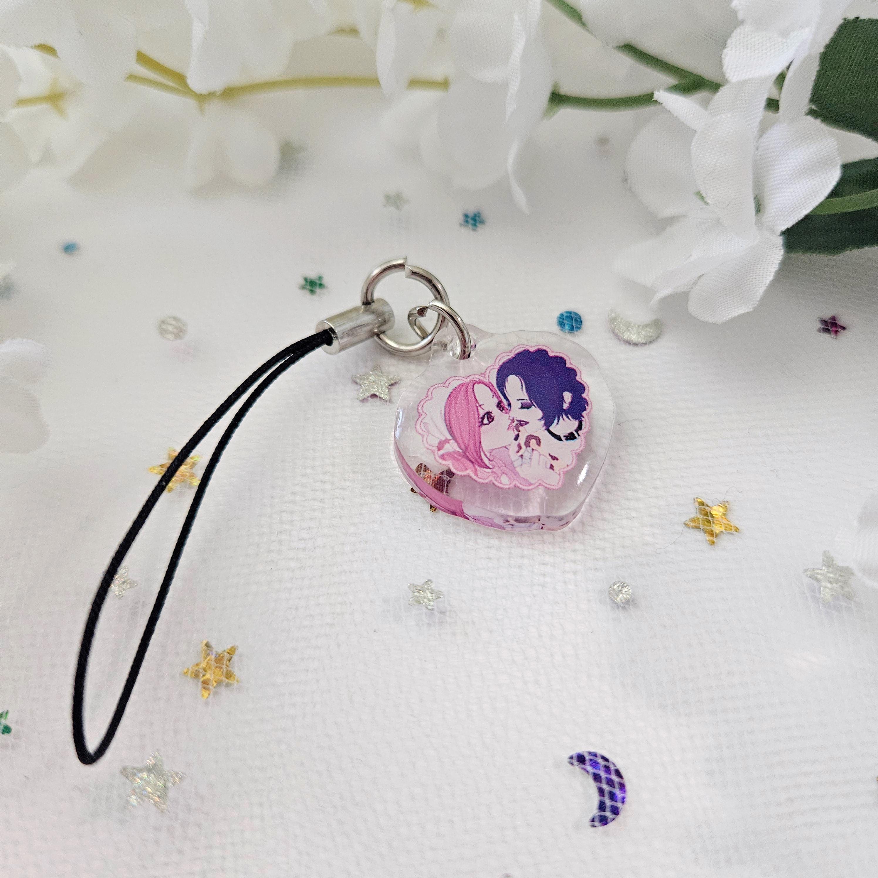 Nana & Hachi Heart Phone Strap