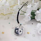 Two Faced Rag Cat Phone Strap