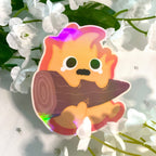 Teary Fire Demon Sticker