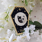 Two Faced Rag Cat Pin